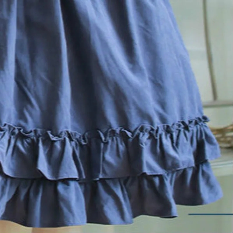 

KOSAHIKI 2021 Sweet Princess Lolita Dress Vintage Bowknot Lantern Sleeve High Waist Kawaii Girl Cosplay Gothic Vestidos De Mujer