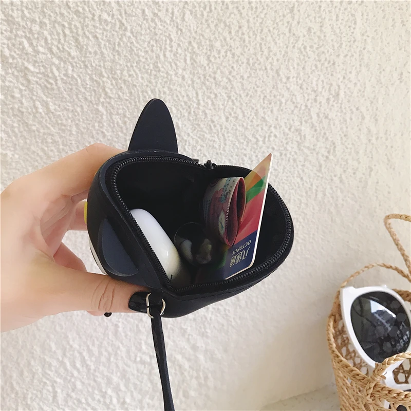 Оригинальный кошелек Q ся для монет Kawaii Dib Женский девушек силиконовая сумка