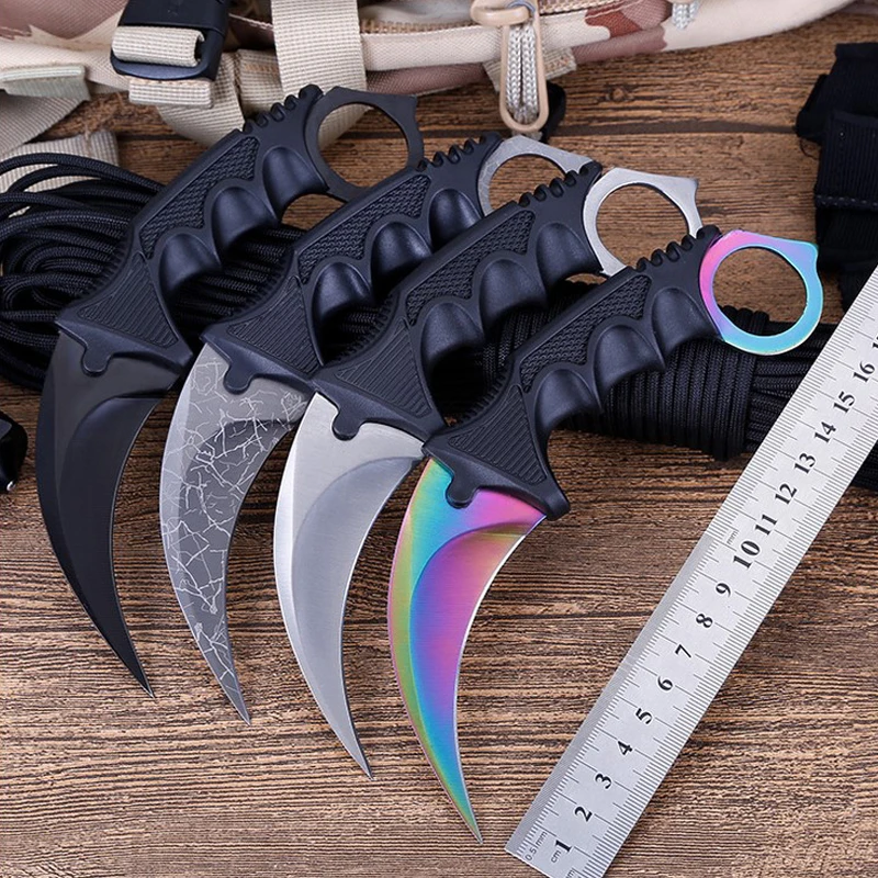 Охотничий нож CS GO тактический боевой шейный Нож Коготь для кемпинга пешего
