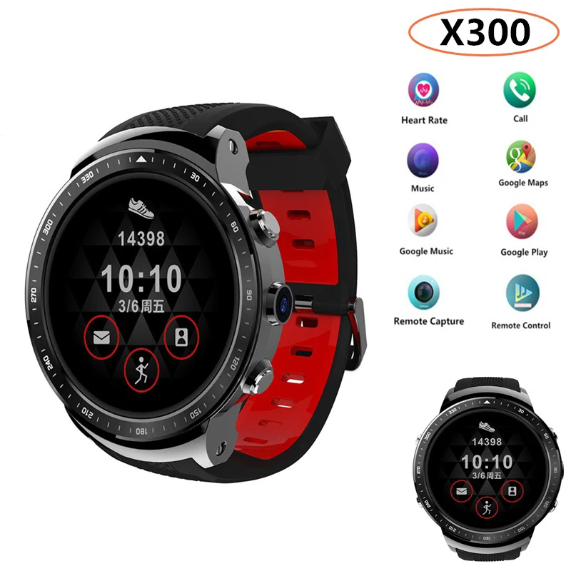 Лучшие продажи X300 Смарт часы Android 5 1 MTK6580 ОЗУ Гб ПЗУ 16 500 мАч батарея с gps 3g BT телефон