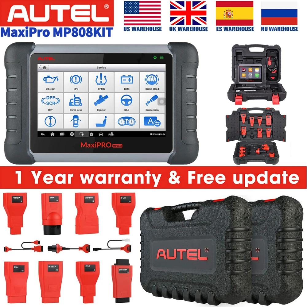 Autel MaxiPRO MP808K автомобильный диагностический инструмент Автоматическое