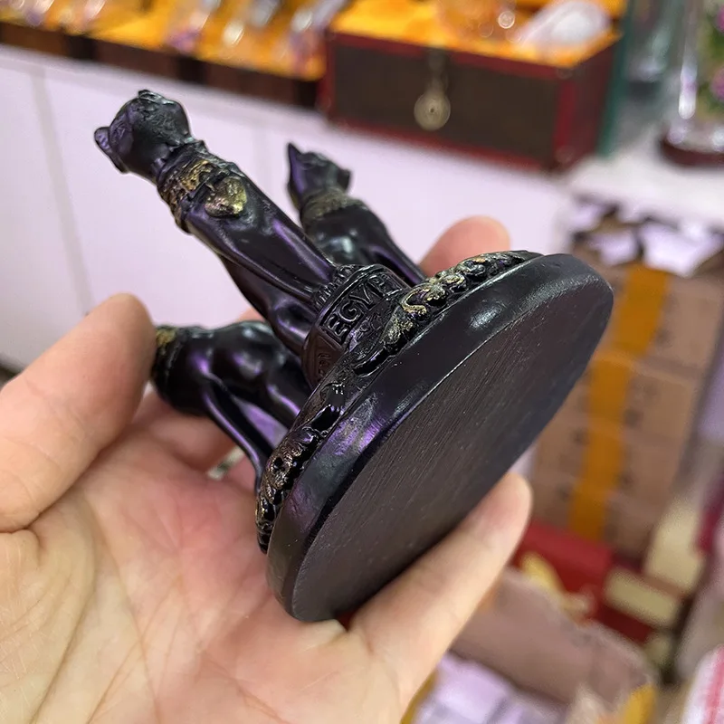 Держатель для хрустального шара база дисплея в виде египетского кота подставка