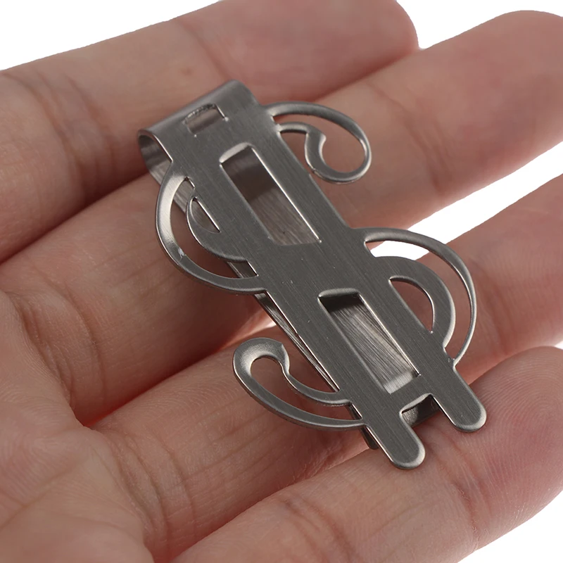 1 шт. Тонкий Карманный Кошелек из нержавеющей стали с зажимом для денег мужчин и