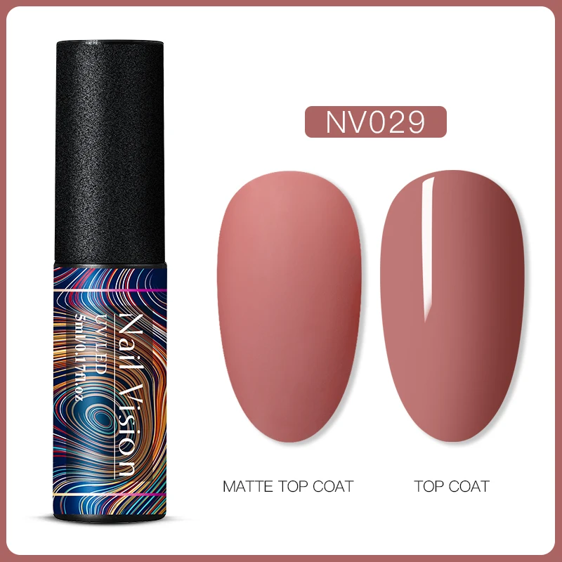 S06624 Nail Vision 60 цветов Матовый УФ-гель для ногтей 5 мл чистый цвет матовое верхнее покрытие Впитывающее полуперманентный Гель-лак для ногтей - Цвет: S06624