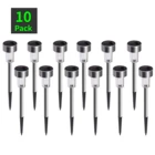 Светодиодные садовые фонари на солнечной батарее, уличный водонепроницаемый ландшафтный светильник для дорожек, патио, двора, украшение лужайки