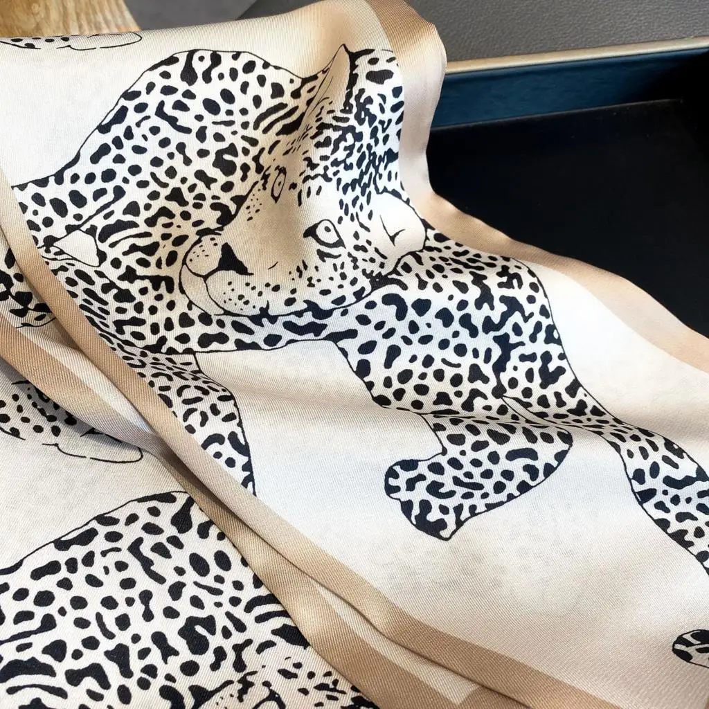 

2022 шелковый шарф, Женский атласный шейный бандаж для волос, повязка на голову, хиджаб, женский платок, шарфы с принтом, Офисная Женская шаль, ...