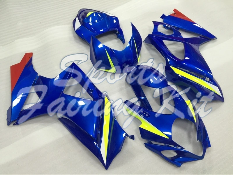 Пластиковые обтекатели для GSX R 1000 2007 2008 K7 Синие R1000 обтекатель GSXR 08|Полные