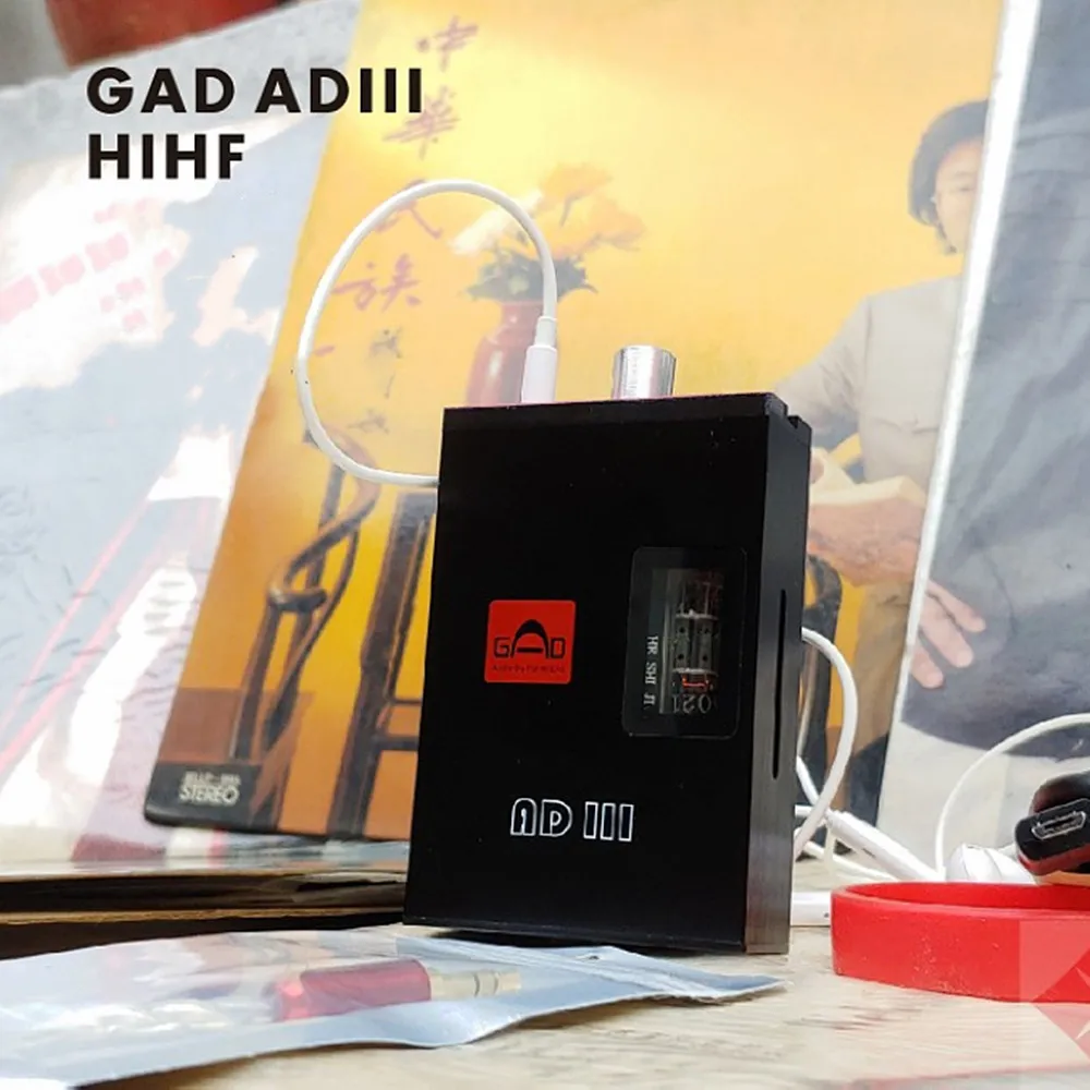 Amplificador de Fone de Ouvido Zishan Recarregável Portátil Tubo Bile Amp Classe um ad Iii Ad3 Ocl