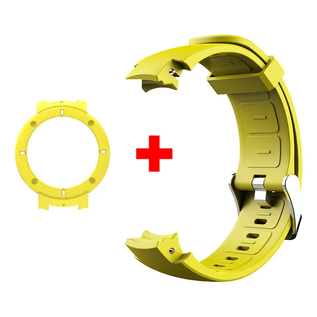 silicone yellow SIKAI силиконовый кожаный ремешок для часов Huami Xiaomi Amazfit Verge 3 lite часы высококачественный ремешок сменный Браслет для Huami 3 - Цвет: silicone yellow