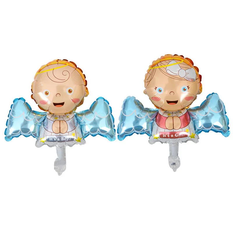 10pcs Cartoon Mini Angel Baby Foil Balloons Children's Party Decoration Table Floating Large Aluminum |