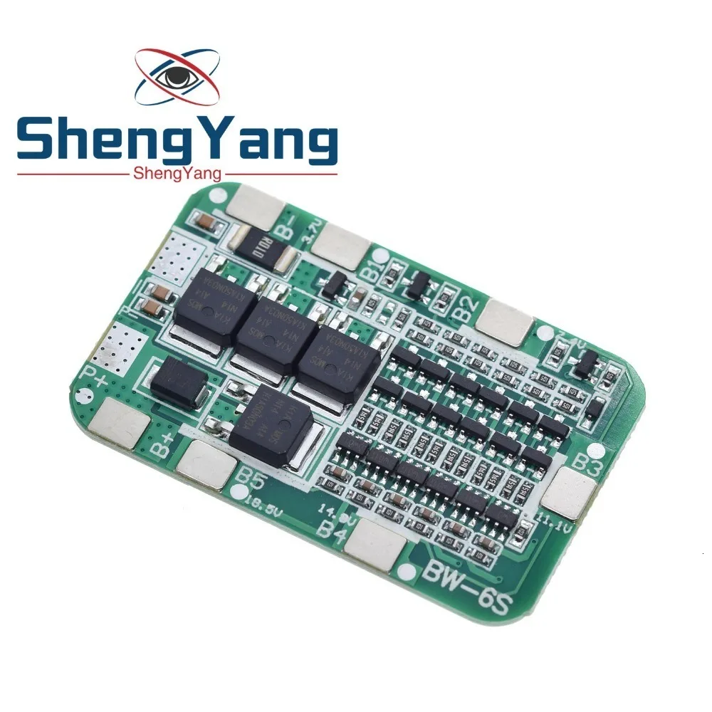 Шэньян 6S 15A 24V PCB плата защиты BMS для 6 шт 18650 литий-ионная литиевая Батарея солнечных батарей модуль новое поступление