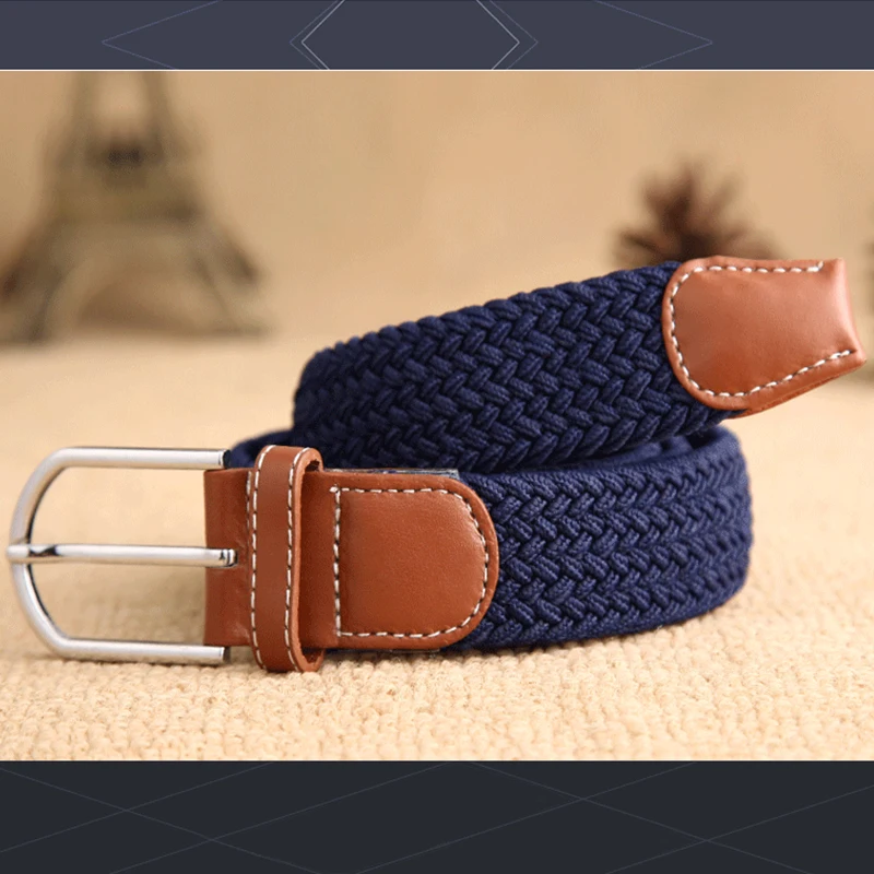 Новые шорты с эластичным поясом и вязаный ремень из плотной ткани декоративным