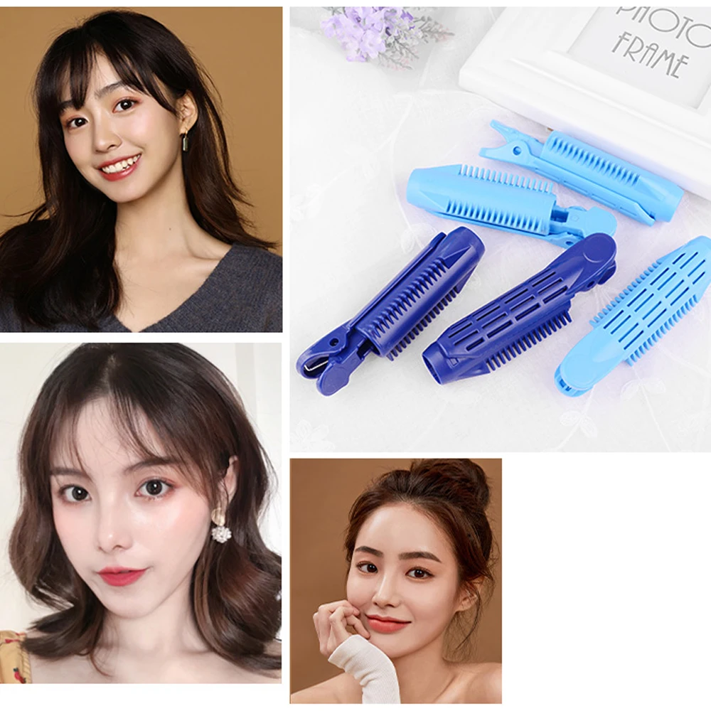 

Fashion Hair Curler Clip Self Grip Volume Portable Hair Curler Clip Naturally Fluffy Bangs Hair Styling Rollers