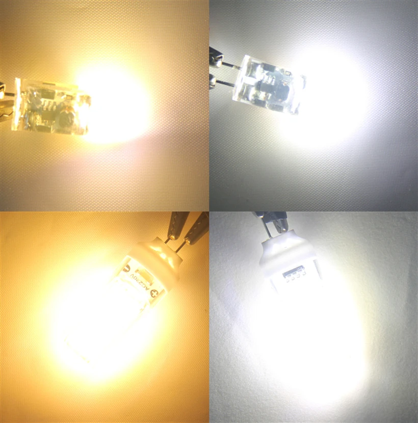 3w 6w 9w G4 G9 светодиодный светильник 12v DC/AC 220V AC 110V AC теплый белый игольчатый источник света