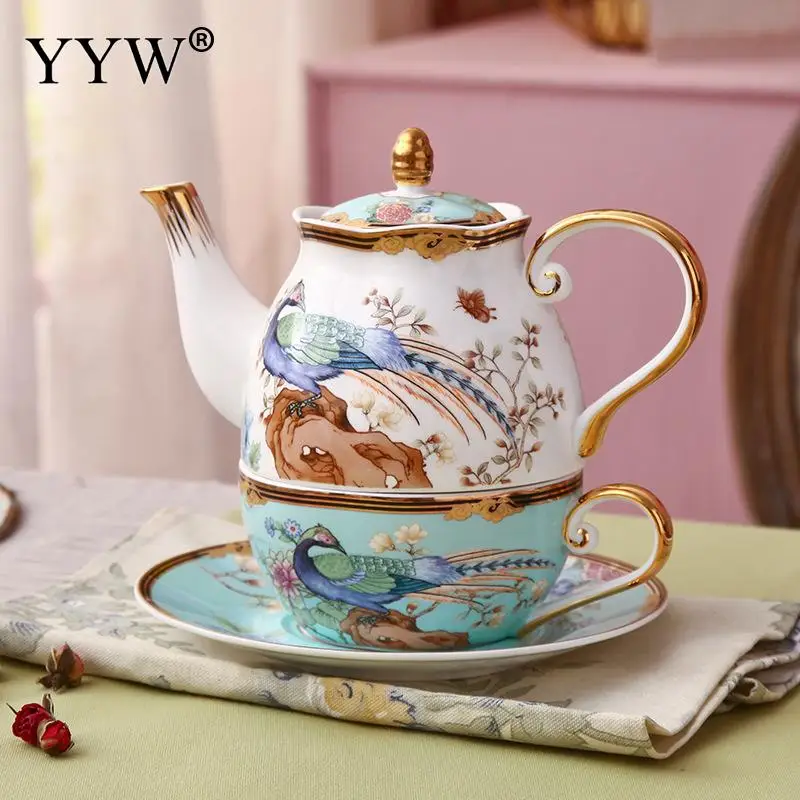 Керамический чайник в китайском стиле для послеобеденного цветочного чая