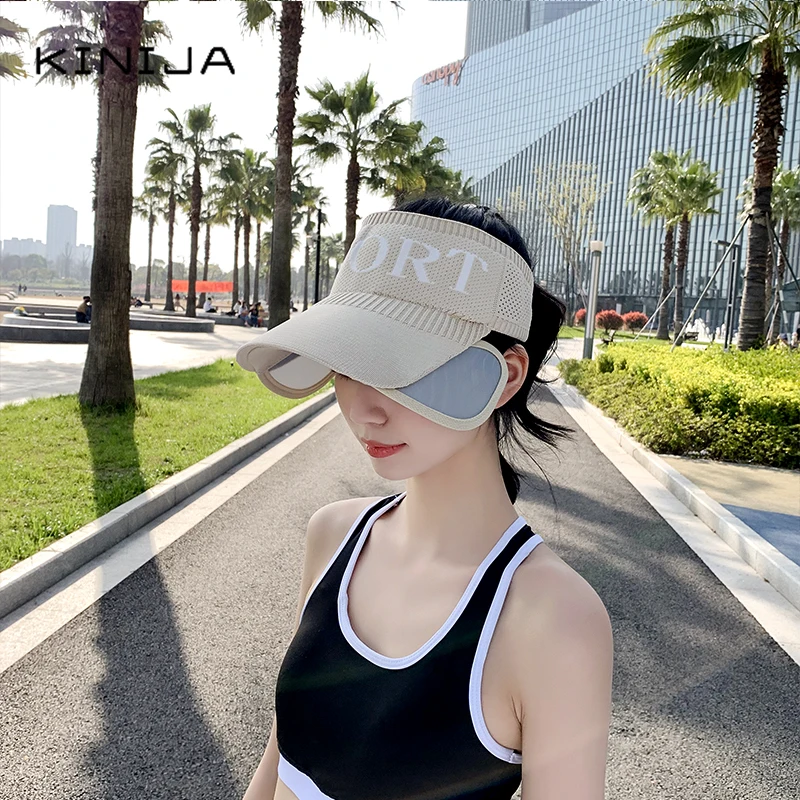 Кепка женская с выдвижным козырьком Летняя трикотажная бейсболка пустой