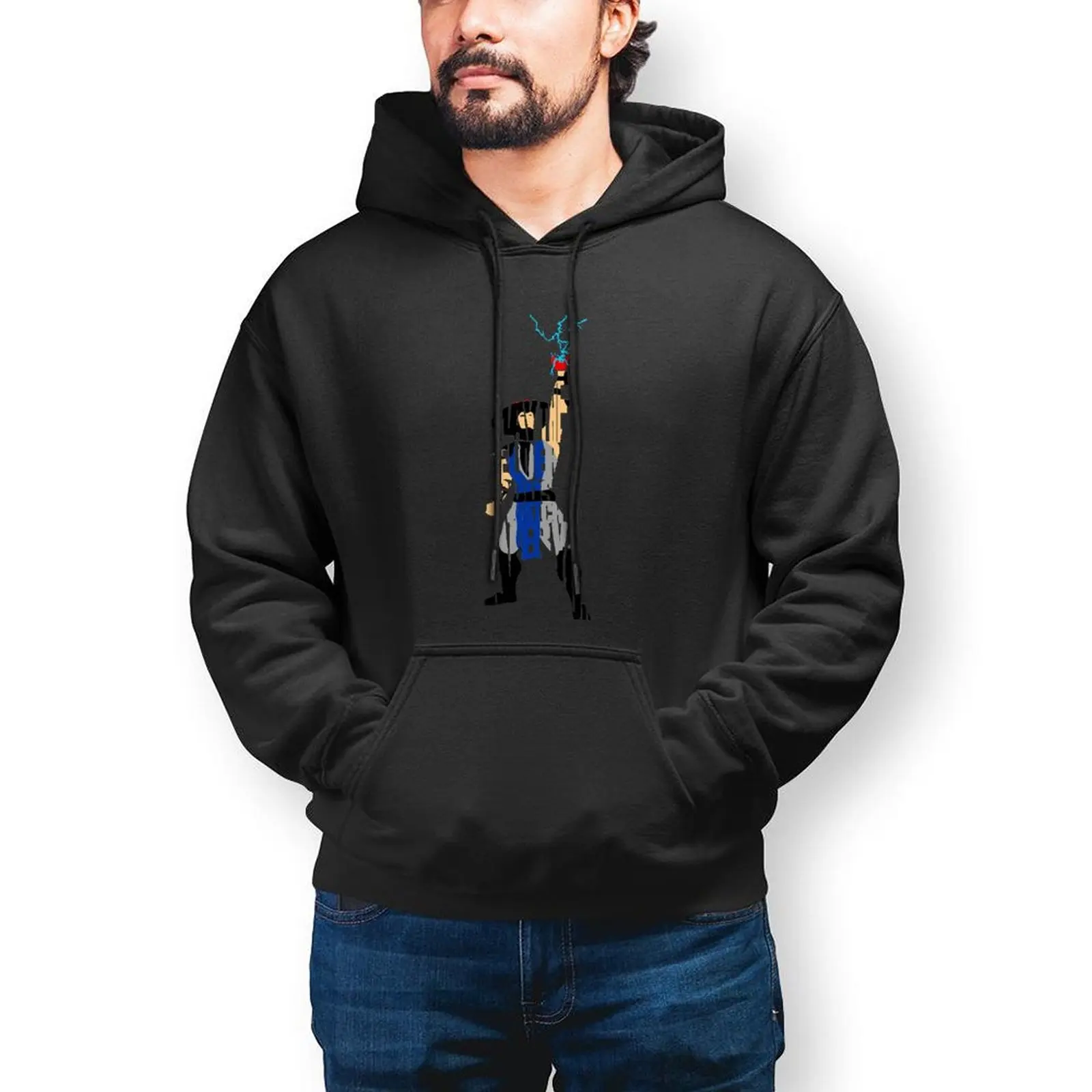 

Mortal Kombat Hoodies Winter Cotton Hoodie Casual Outdoor Long Length Pullover Hoodie Men XXXL