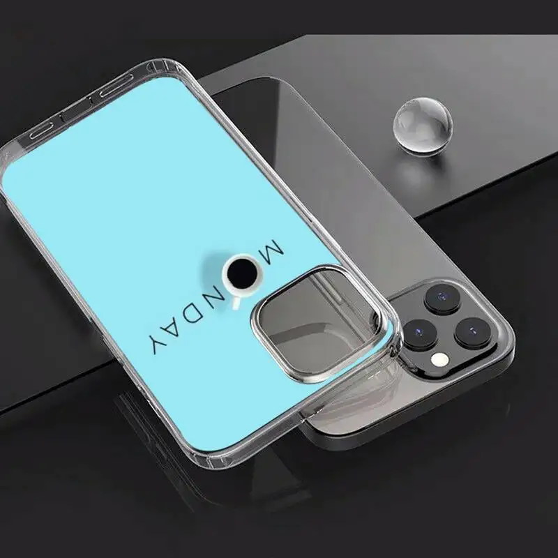 

Coffee alarm clock cup leisurely Phone Case Transparent for iPhone Samsung A S 11 12 6 7 8 9 30 Pro X Max XR Plus lite