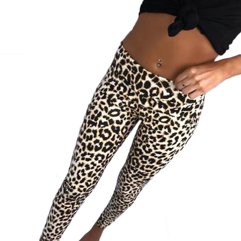 Женские брюки леггинсы модные сексуальные змеиная кожа Леопардовый принт