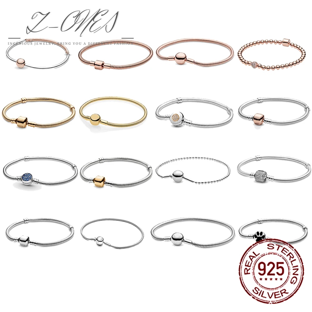 

CZFashionable 925 sterling silver snake chain can be diy design, popular bracelet, luxurious atmosphere Z-ones