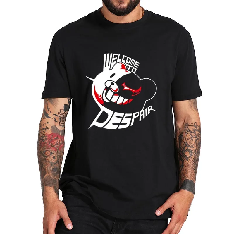 Футболка Monokuma Dangan Ronpa Game &quotВлюбленные&quot Crewneck Homme удобные Премиум