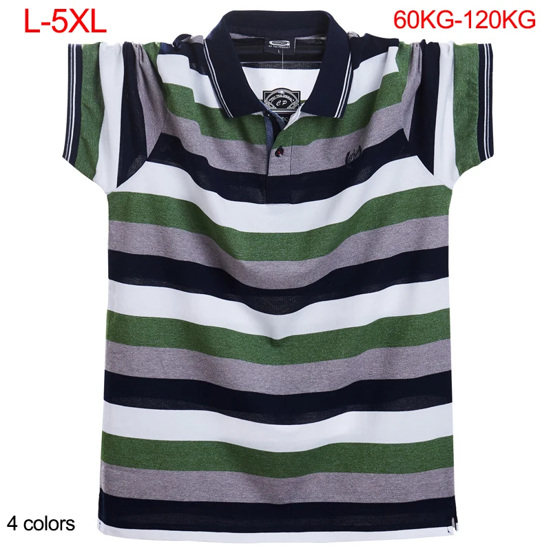 Мужские рубашки поло летние полосатые хлопковые мужские деловые повседневные с