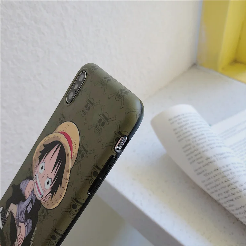 

One Piece cartoon Luffy phone case for iPhone 12 mini 11 Pro XS Max Xr x xs 7 8 Plus cases Japan anime straw hat Pirates cover