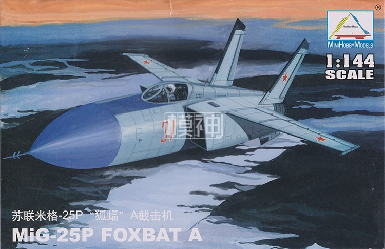 1/144 весы майнкрафт модель советский Mig-25P Foxbat в самолет Пластик Модель