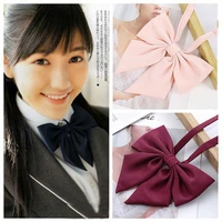 fashion solid womens bow tie oblique angle cute bow knot japanese student bowtie jk school uniform accessories