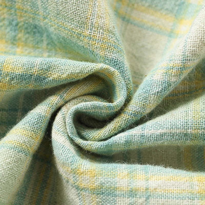 

LarLarBoom Girls Casual Dresses Spring Children's Clothing Preppy Style Ruffles Kids Dresses for Girls Cotton Plaid Girls Dress