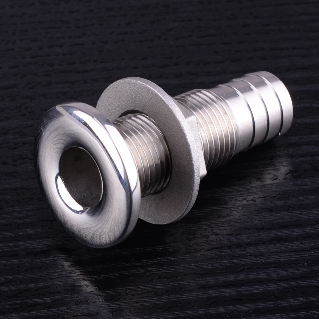 

Морская Серебряная сливная труба из нержавеющей стали 1/2 дюйма для лодки через корпус, трубка для яхты, фитинг для шланга, штуцер, соединител...