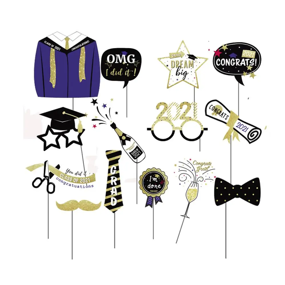 

Graduation 2021 Graduation Party Decorations Congrats Grad Banner Photo Booth Props Graduation Balloons Class Of 2021