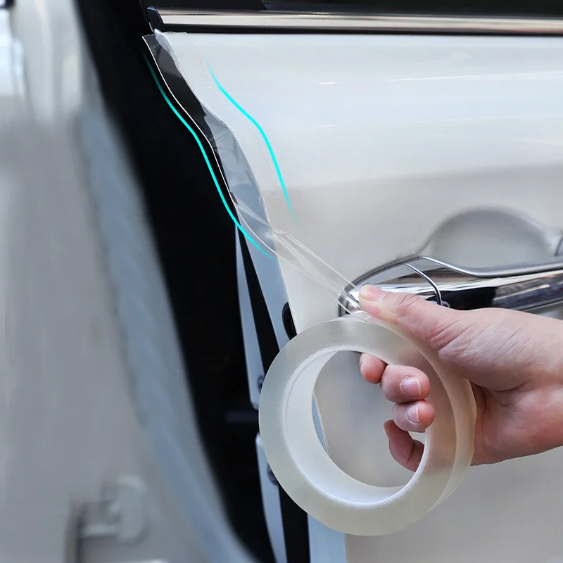 Новая Автомобильная наклейка s двусторонняя клейкая нано моющаяся Съемная лента