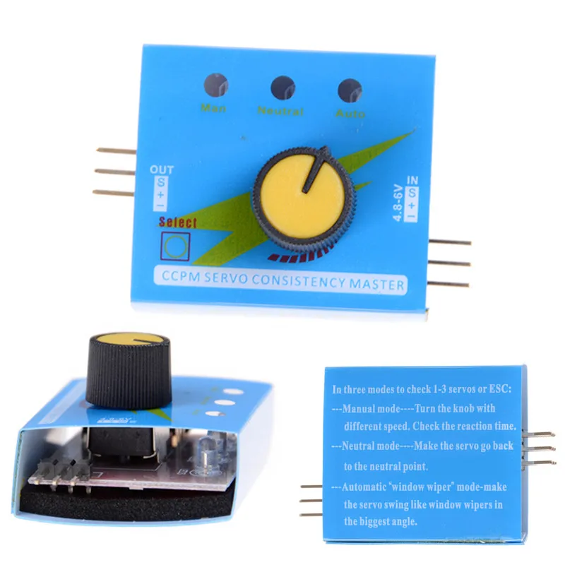46*32*17 мм RC цифровой тестер для сервоприводов и ESC регуляторов консистенции