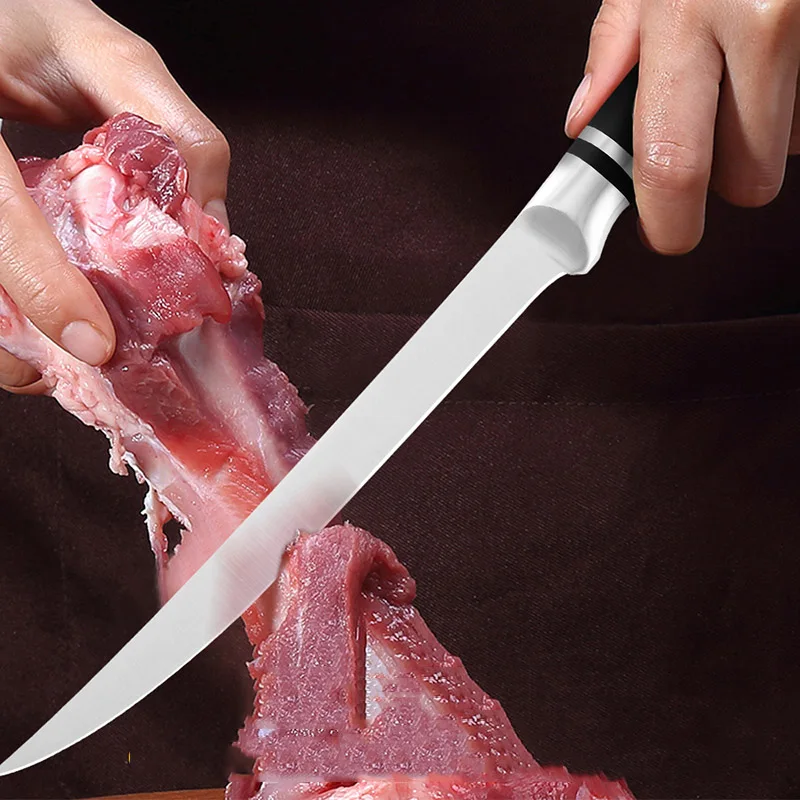 

Stainless Steel Boning Knife 6'' 7'' 8'' Inch Japanese Fish Filleting Sharp Cleaver