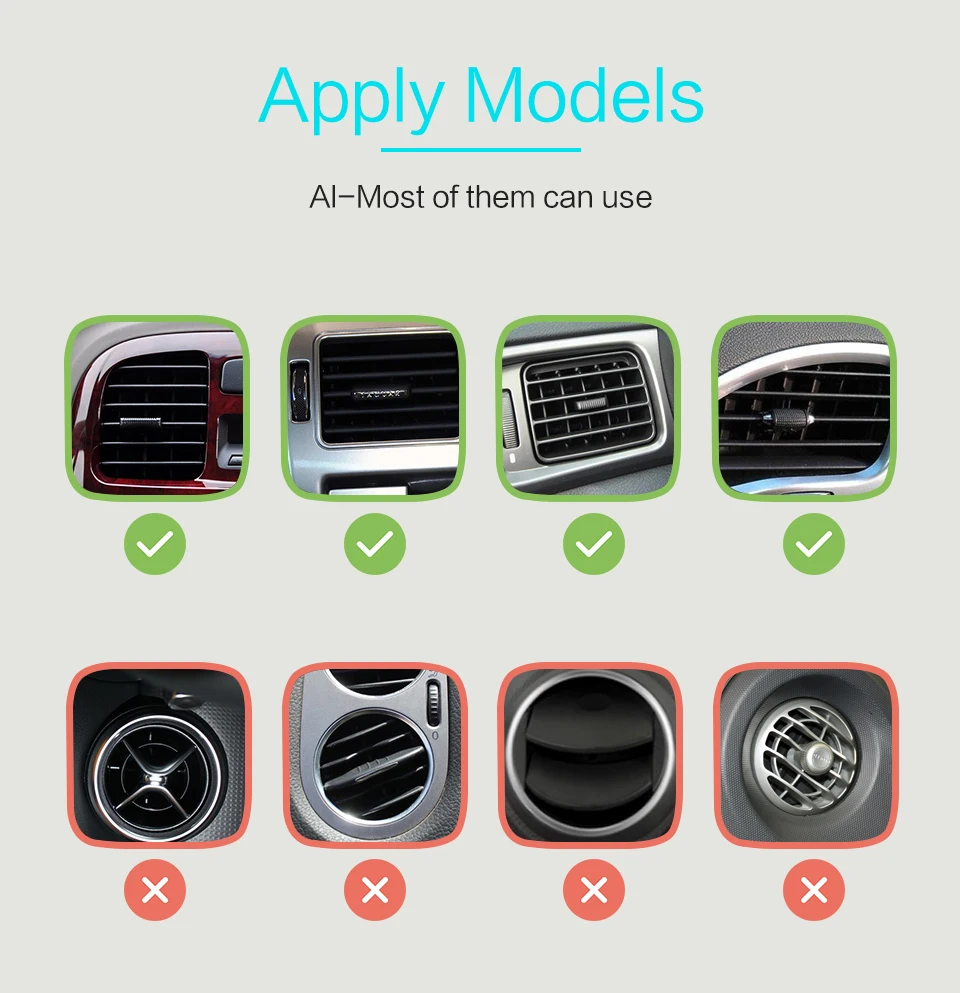 Licheers Car Phone Holder Stand Air Vent Mount Holder 360 Degreen For Phone 7 8 Xiaomi Support 3.5-6 inch Holder Stand in Car