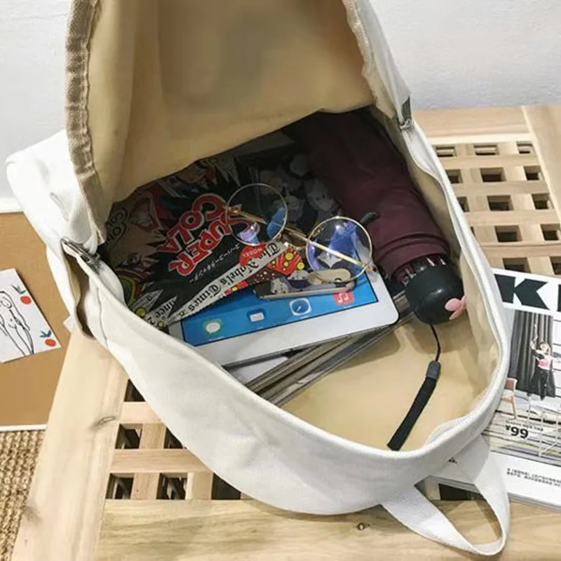 Модный женский рюкзак из мягкой ткани красивый стильный школьный для девочек