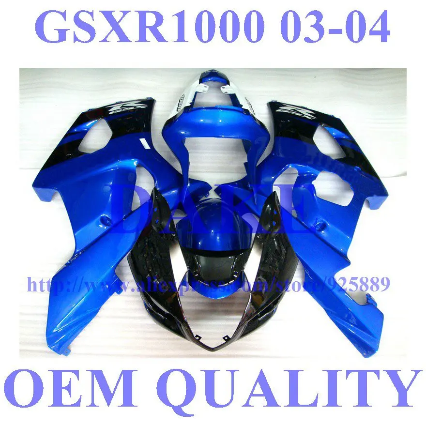 

Injection For SUZUKI GSX-R1000 K3 03 04 Blue Y4367 GSX R1000 K3 GSXR1000 2003 2004 GSXR1000 Fairing Kit