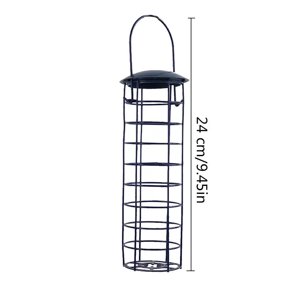 

Portable Bird Feeder Outdoor Hanging Mesh Feeding Wild Birds Iron Grease Ball Holder Products Park Garden Tree Container