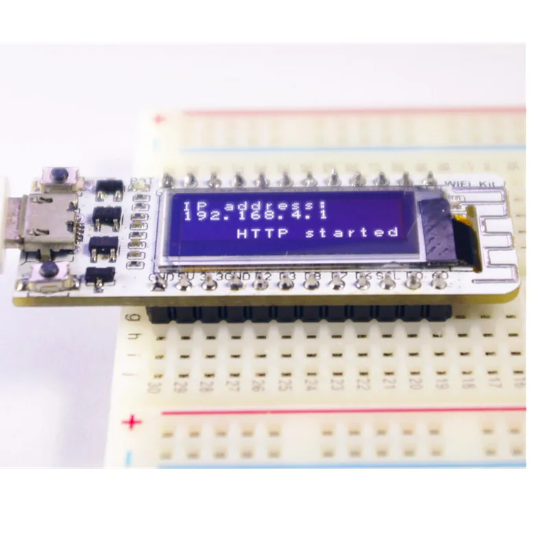 Интернет ESP8266 макетная плата 0 96 дюймов синий oled дисплей wi fi комплект 8 модуль 32M Flash