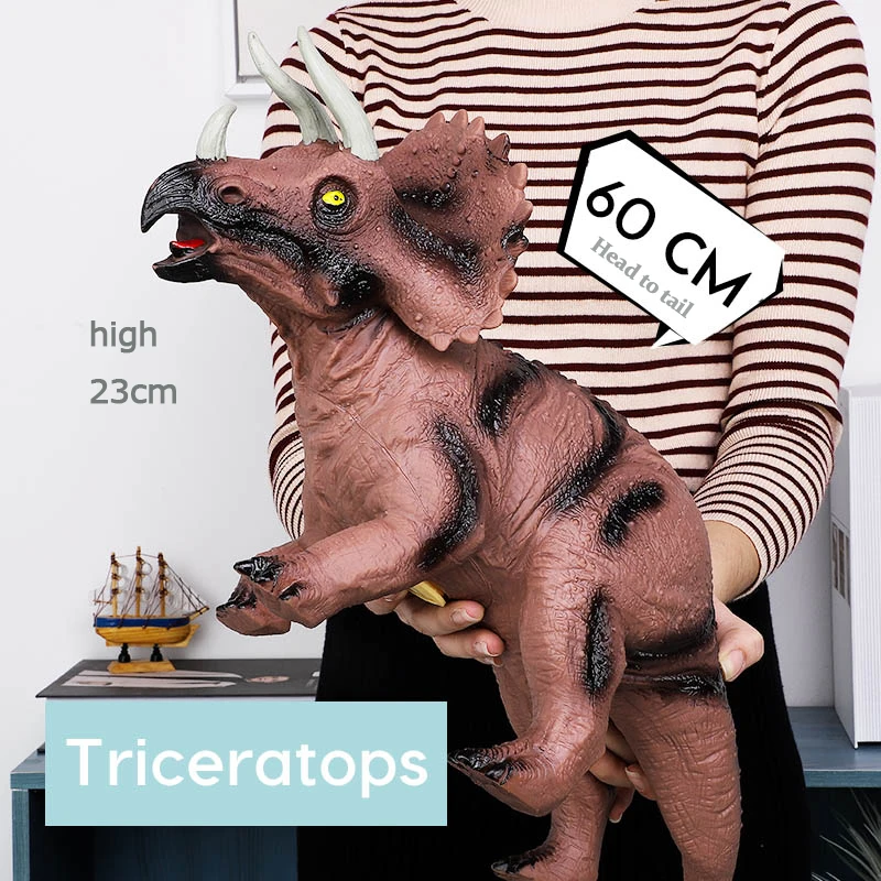 Модель динозавра 68 см игрушка большого размера тираннозавр рекс мягкие куклы
