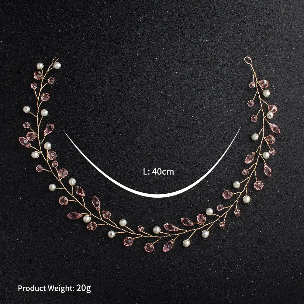Gold Bridal Hair Ornament Color Handmade Hairbands Women Head Decoration Jewelry Accessories For Bride | Украшения и аксессуары
