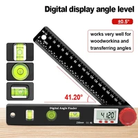 230mm 4in1 digital protractor angle ruler spirit level universal level ruler woodworking electronic goniometer angle protractor