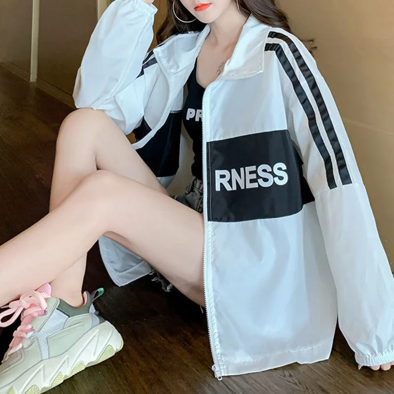 2022 летняя Солнцезащитная одежда с капюшоном повседневное женское длинное пальто