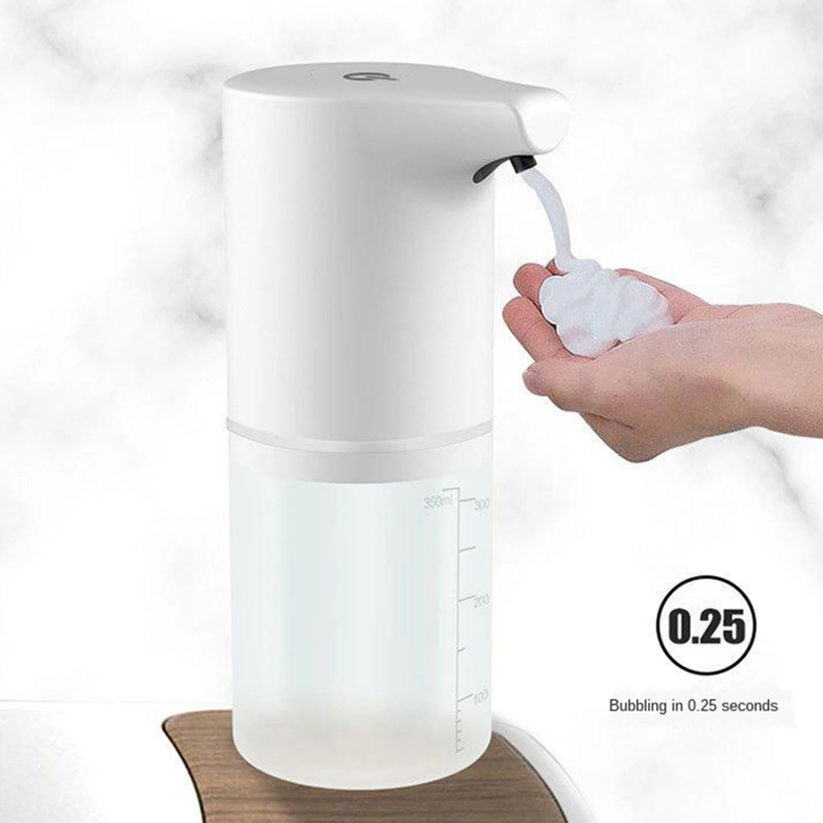 

Автоматический индукционный дозатор пенного мыла 0,25 s, умный Бесконтактный сенсорный диспенсер пены, диспенсер мыла