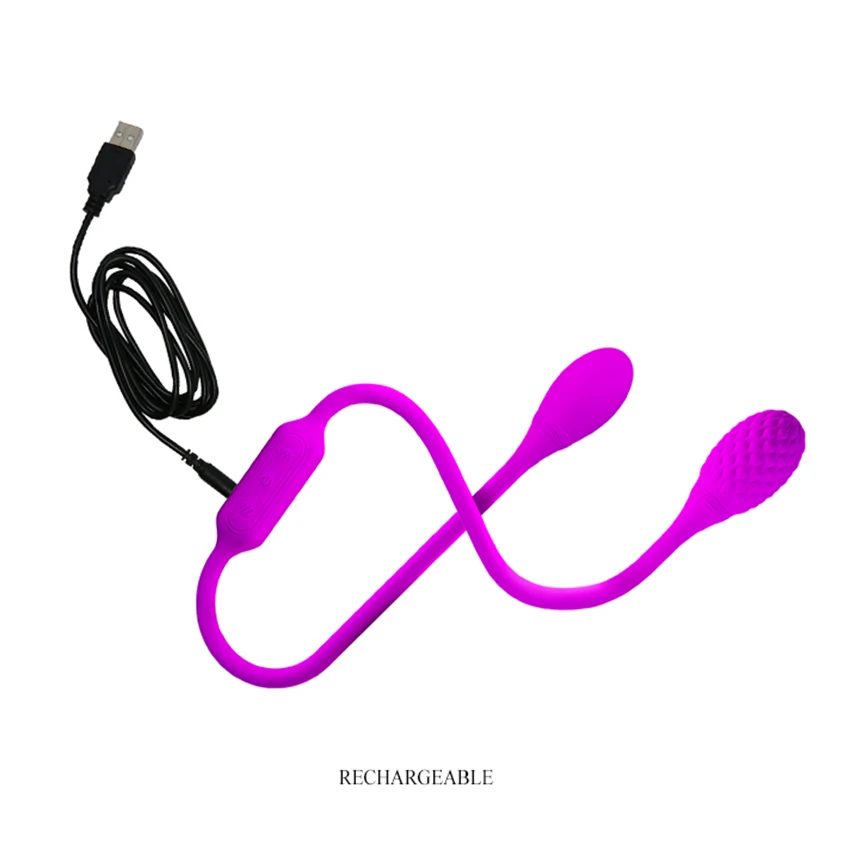 Водонепроницаемый двойной анальный вибратор для женщин мини-Анальная