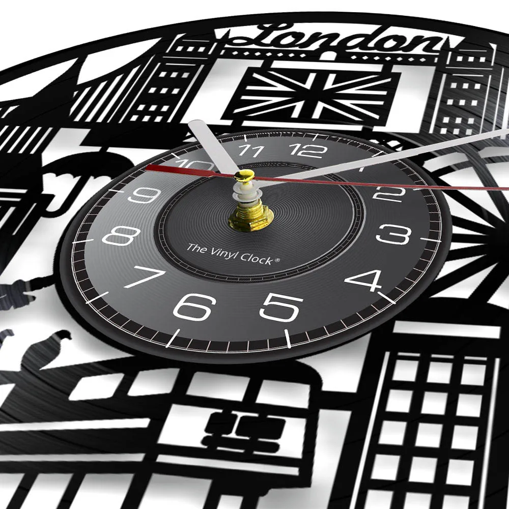 Английский классический Лондонский автобус виниловый альбом Запись часы Англия
