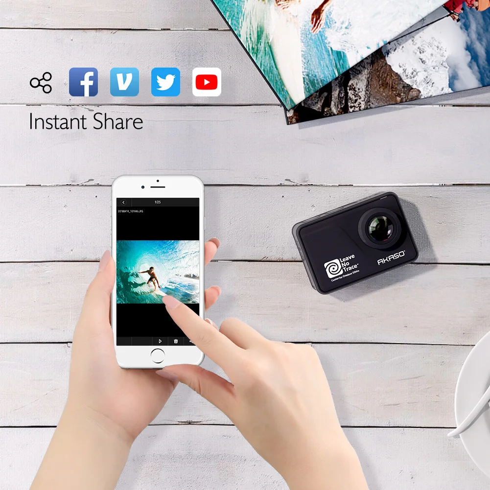 AKASO V50 Pro SE, специальный выпуск, Экшн-камера, сенсорный экран, 4 K, водонепроницаемая камера, WiFi, пульт дистанционного управления, Спортивная камера