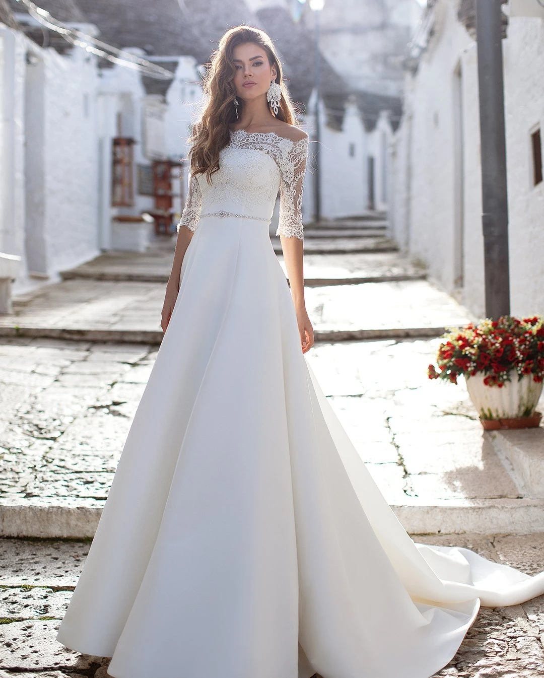 Vivian's Bridal простые вечерные платья с кружевами и аппликациями свадебное платье