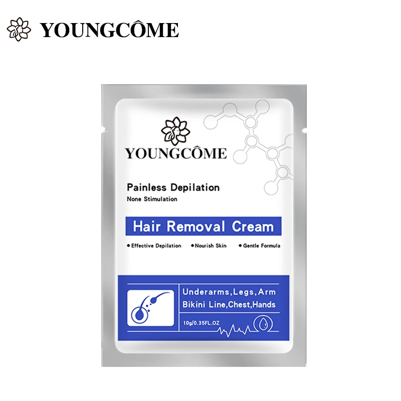 

YOUNGCOME Hair Removal Cream Non-irritating Armpit Legs Arms Painless Hair Remover Travel In Bags Convenient Carry Men's Women's